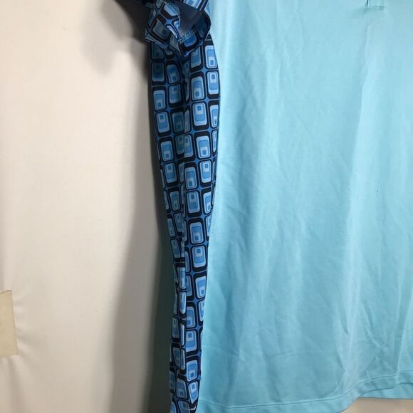 Bermuda Sands Golf Polo Shirt Womens Size Medium aqua - Picture 3 of 8